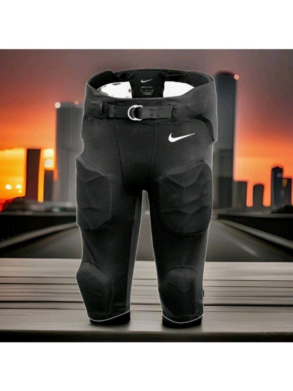 NIke Recruits Integrated Football Pants Pads Dark Grey DJ5731 060 - Kids Size L